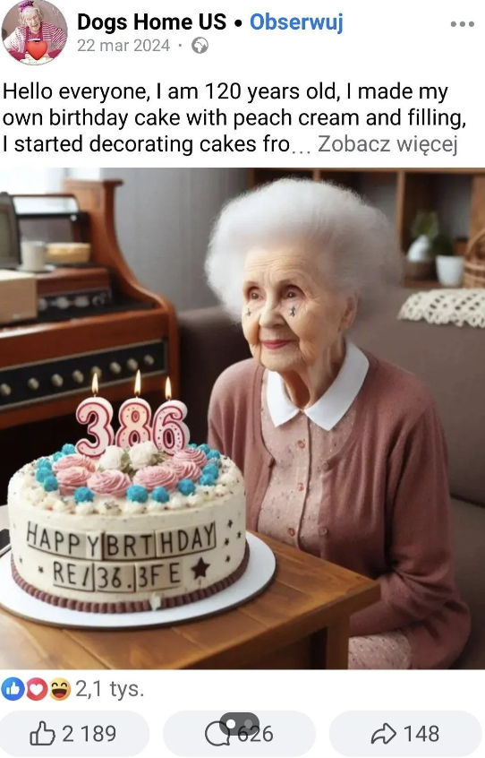 ai facebook happy birthday - Dogs Home Us Obserwuj Hello everyone, I am 120 years old, I made my own birthday cake with peach cream and filling, I started decorating cakes fro... Zobacz wicej 386 Happybrthday Re36.3FE 002,1 tys. 2189 C9626 148